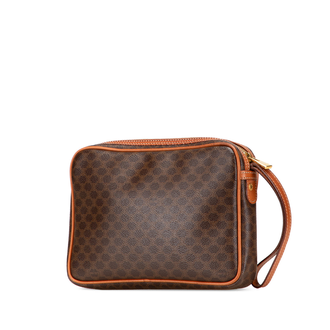 Celine Macadam Coated Toile Pochette Marron – GABY PARIS Authentique