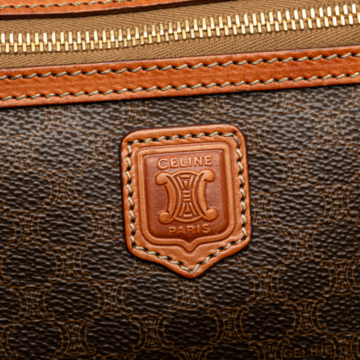 Celine Macadam Coated Toile Pochette Marron – GABY PARIS Authentique