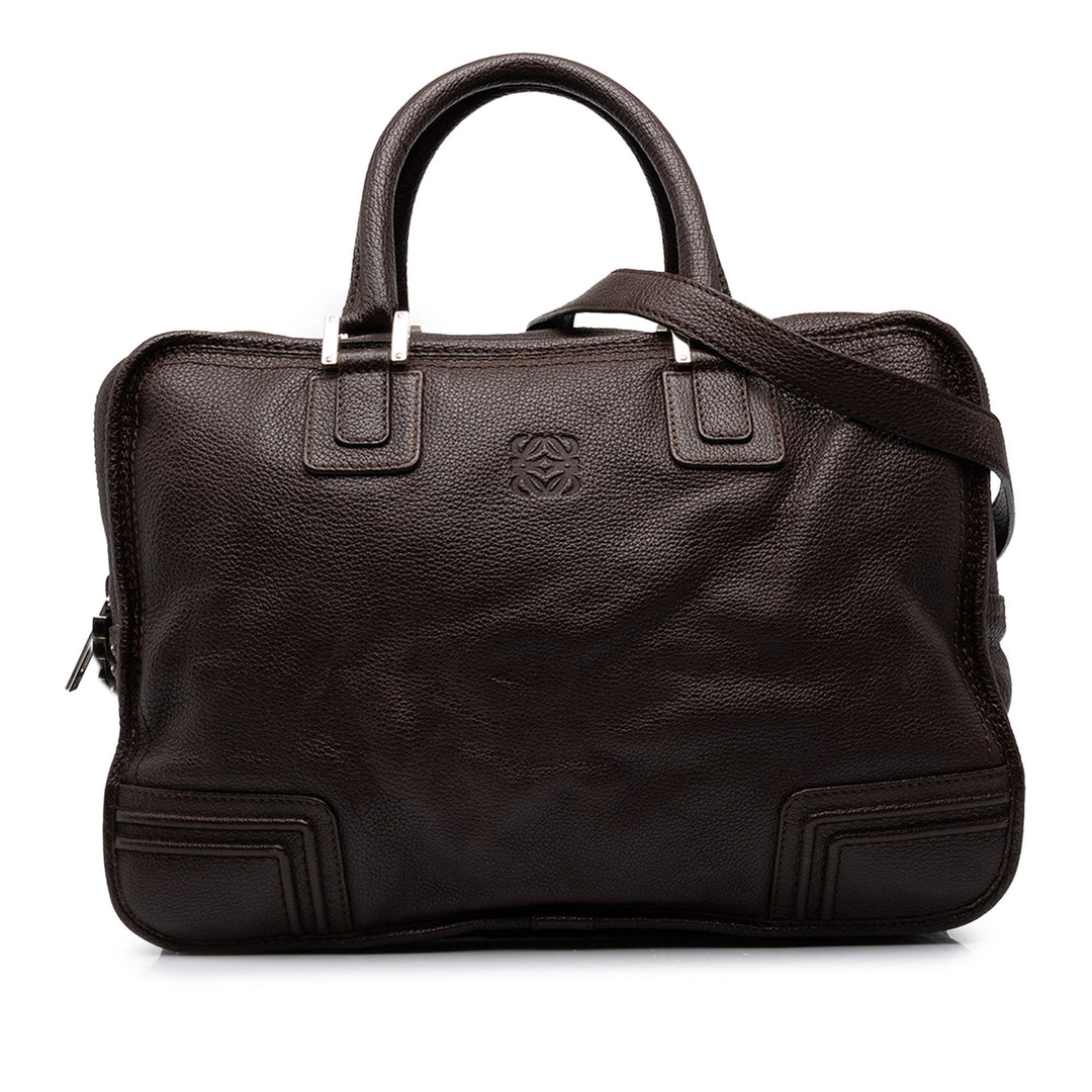 LOEWE Porte-documents Amazona Business Cuir de chèvre Marron – vue principale – GABY PARIS