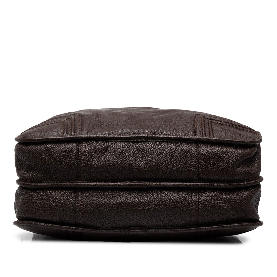 LOEWE Porte-documents Amazona Business Cuir de chèvre Marron – vue 3 – GABY PARIS