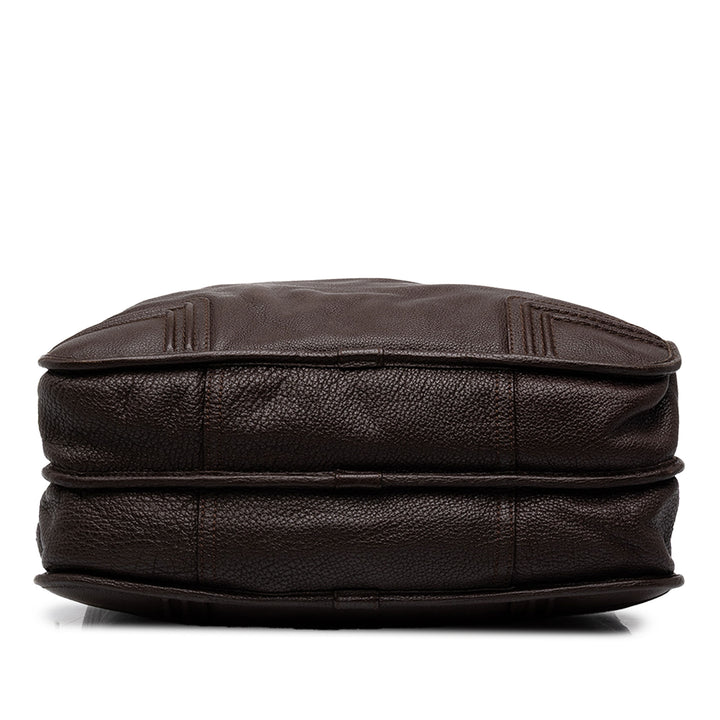 LOEWE Porte-documents Amazona Business Cuir de chèvre Marron – vue 3 – GABY PARIS
