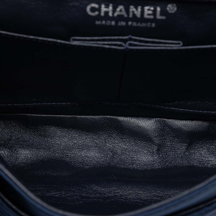 Chanel Medium Classic Satin Paillette Embellished Double rabat