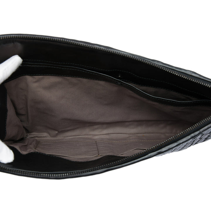 Intreccio Imperatore Zippé Pochette nappa Marron