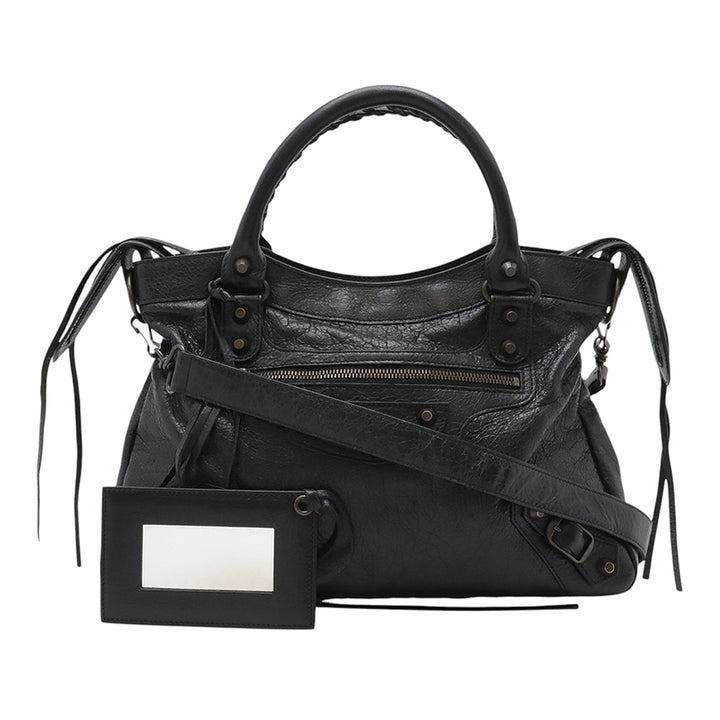 Balenciaga Cuir d’agneau Motocross Classic Town Sac