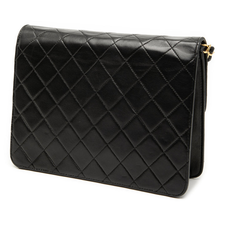 Chanel Small CC Matelassé Cuir d’agneau Simple rabat