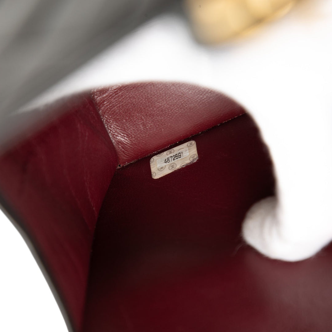 Chanel Small CC Matelassé Cuir d’agneau Simple rabat