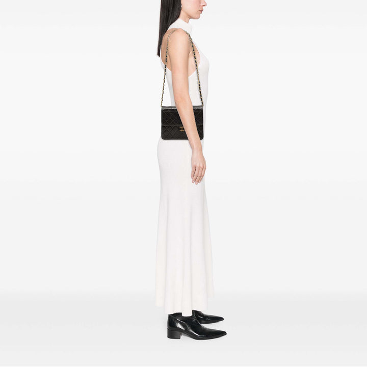 Chanel Small CC Matelassé Cuir d’agneau Simple rabat