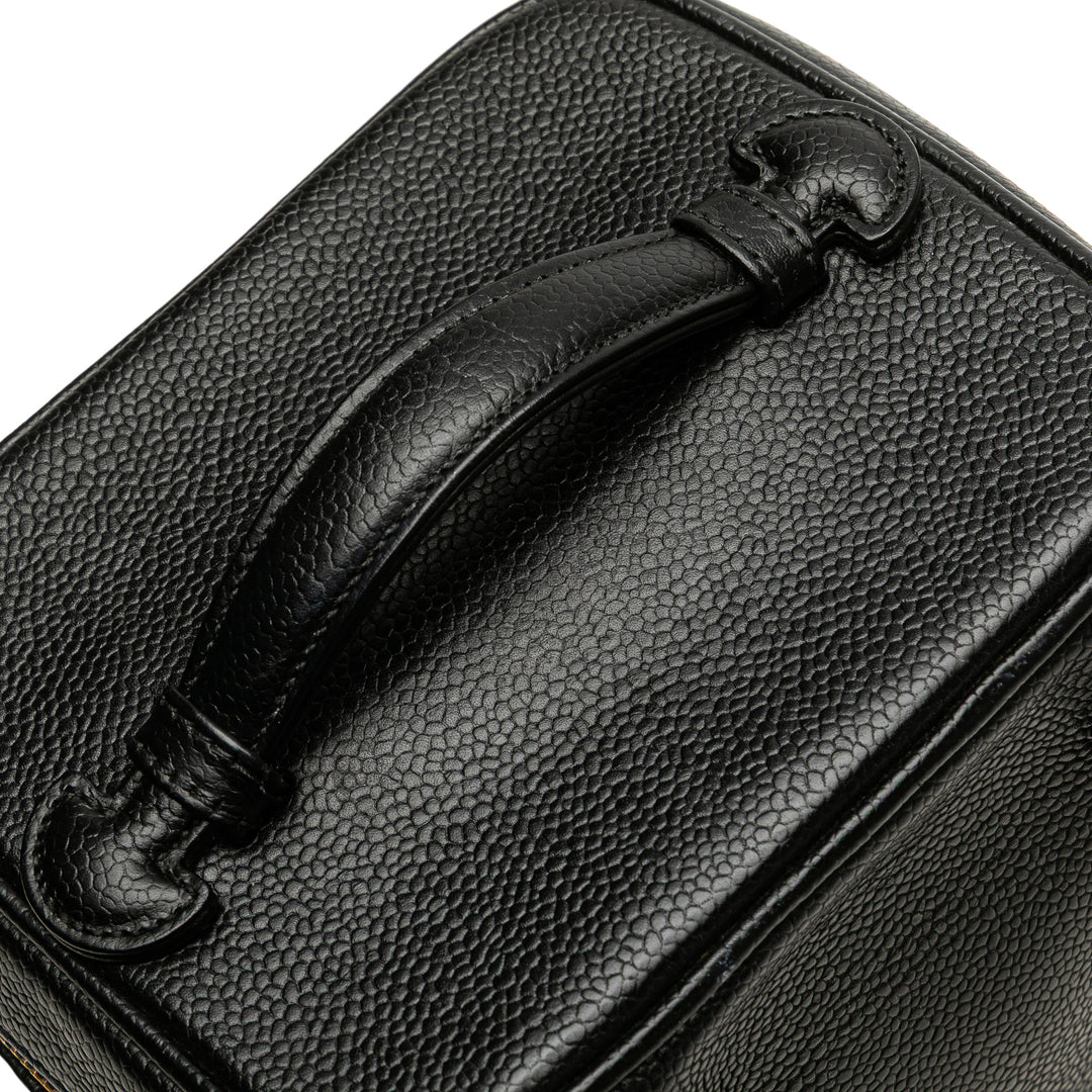 Chanel CC Caviar Vanity Bag Noir