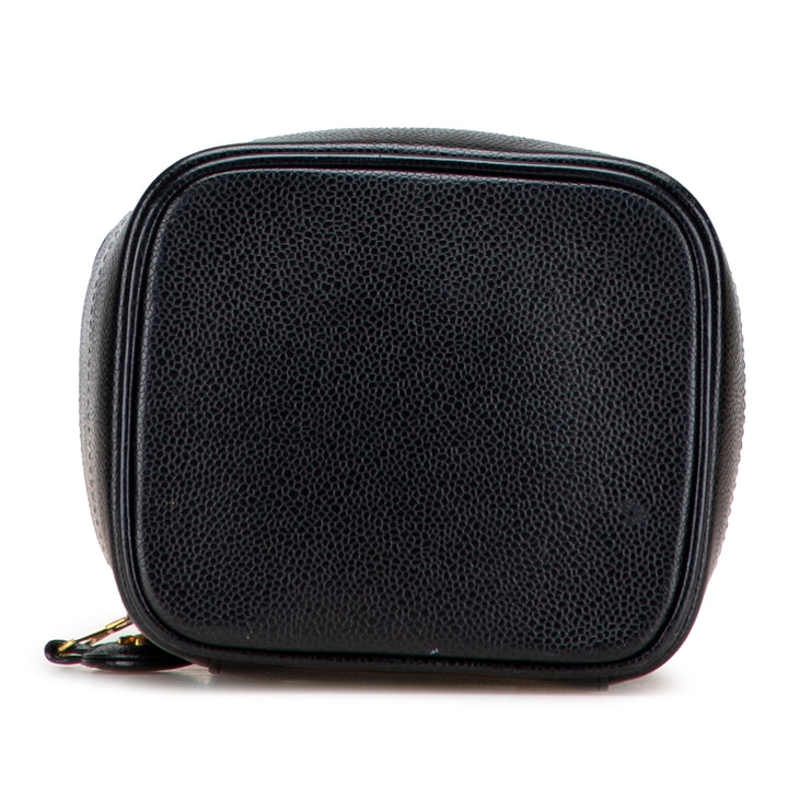 Chanel CC Caviar Vanity Bag Noir