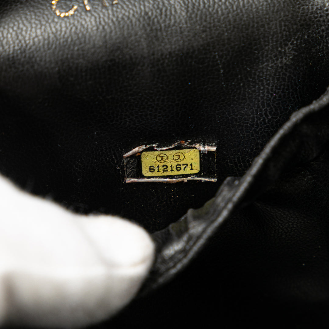 Chanel CC Caviar Vanity Bag Noir
