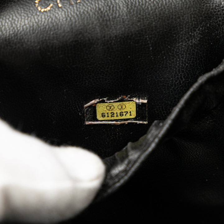 Chanel CC Caviar Vanity Bag Noir