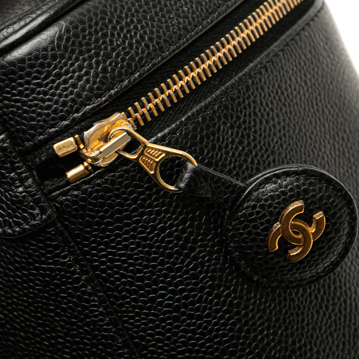 Chanel CC Caviar Vanity Bag Noir