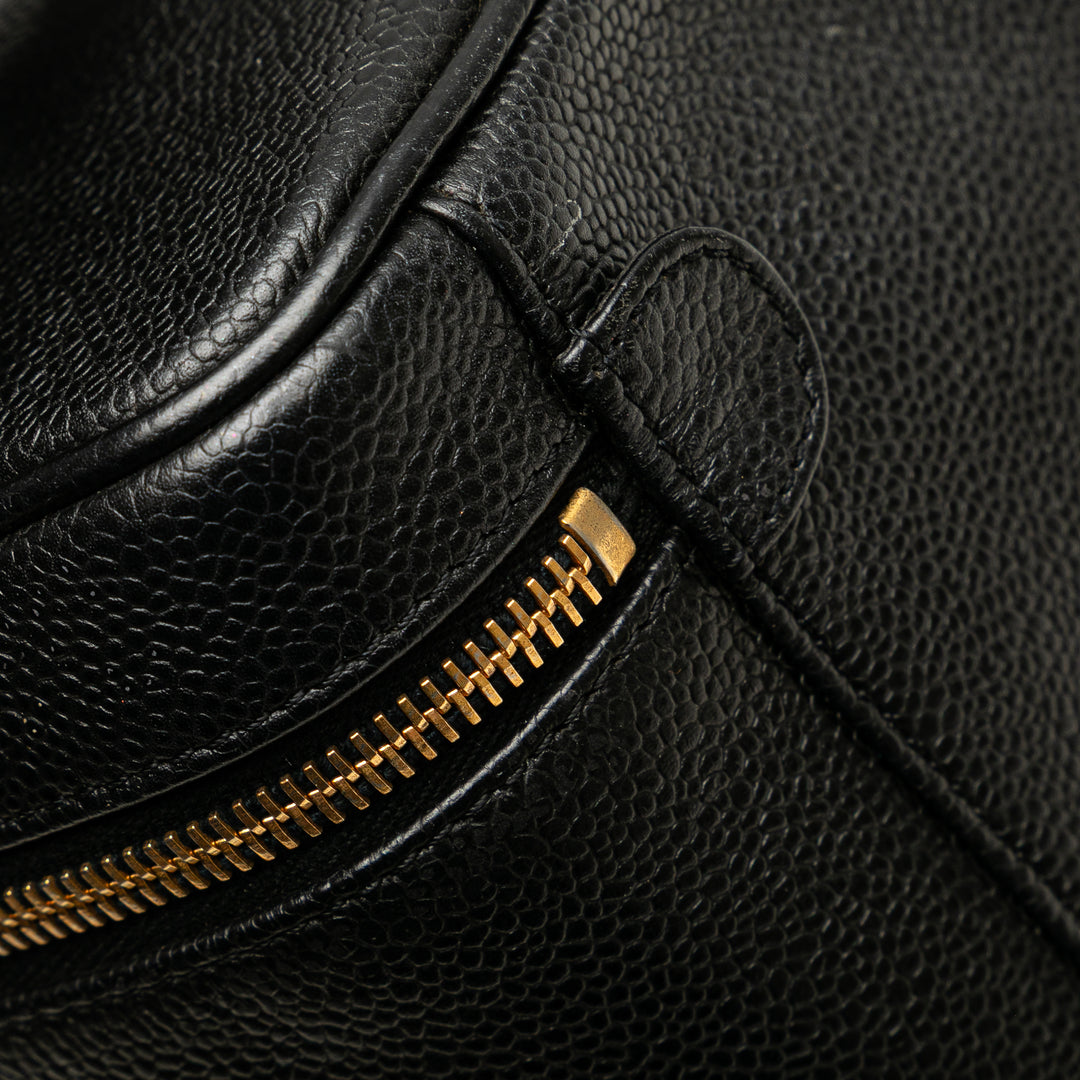 Chanel CC Caviar Vanity Bag Noir