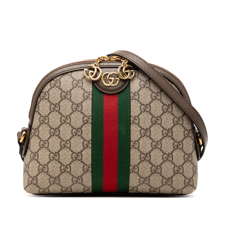 Gucci Small GG Supreme Web Ophidia Dome Sac porté croisé