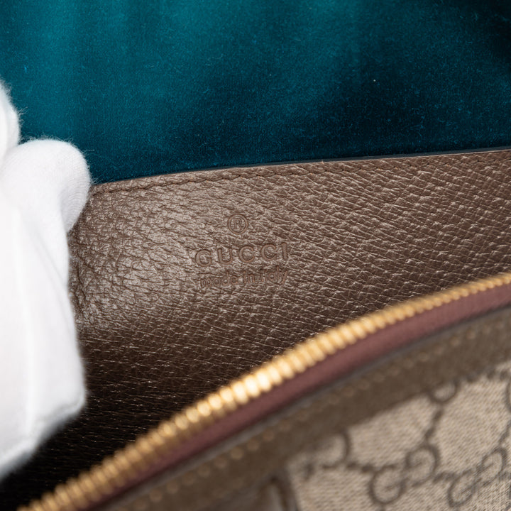 Gucci Small GG Supreme Web Ophidia Dome Sac porté croisé