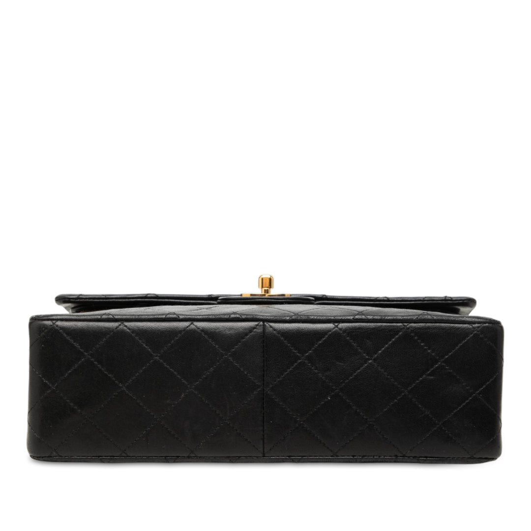 Chanel Tall Classic Double rabat Moyen Cuir d'agneau Noir – vue 3 – GABY PARIS