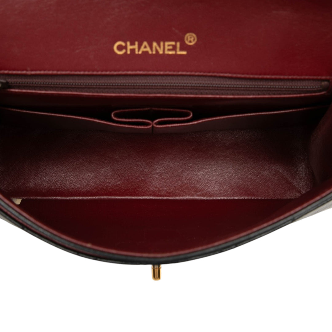 Chanel Tall Classic Double rabat Moyen Cuir d'agneau Noir – vue 4 – GABY PARIS