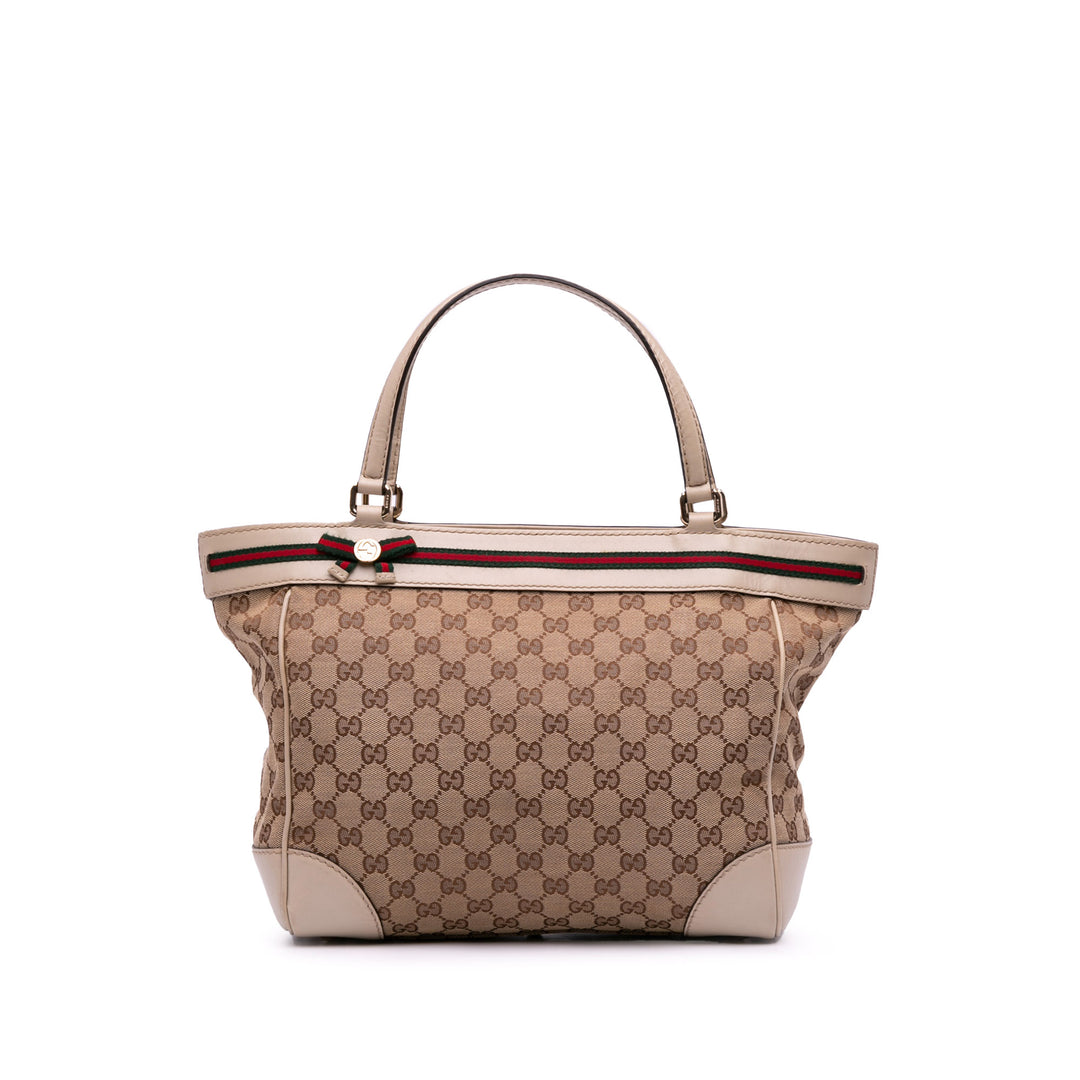 GG Canvas Mayfair Tote Brown - Gaby Paris