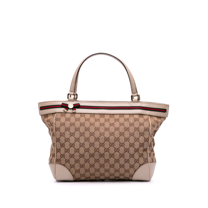 GG Canvas Mayfair Tote Brown - Gaby Paris