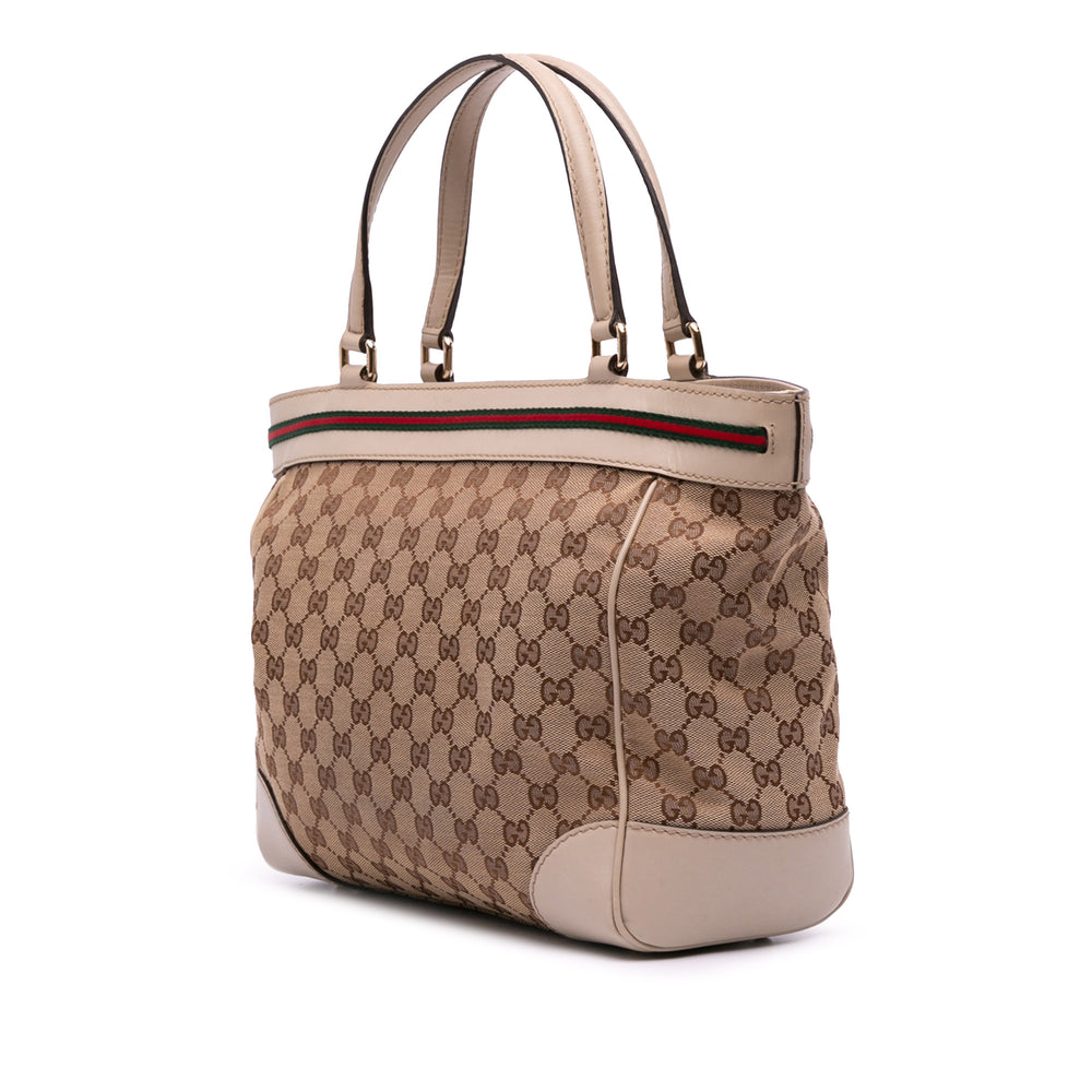 GG Canvas Mayfair Tote Brown - Gaby Paris