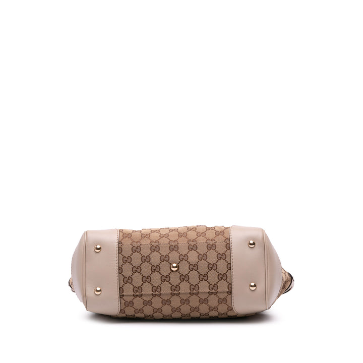 GG Canvas Mayfair Tote Brown - Gaby Paris