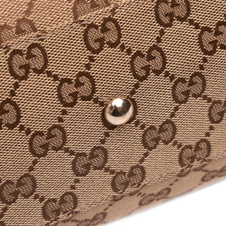 GG Canvas Mayfair Tote Brown - Gaby Paris