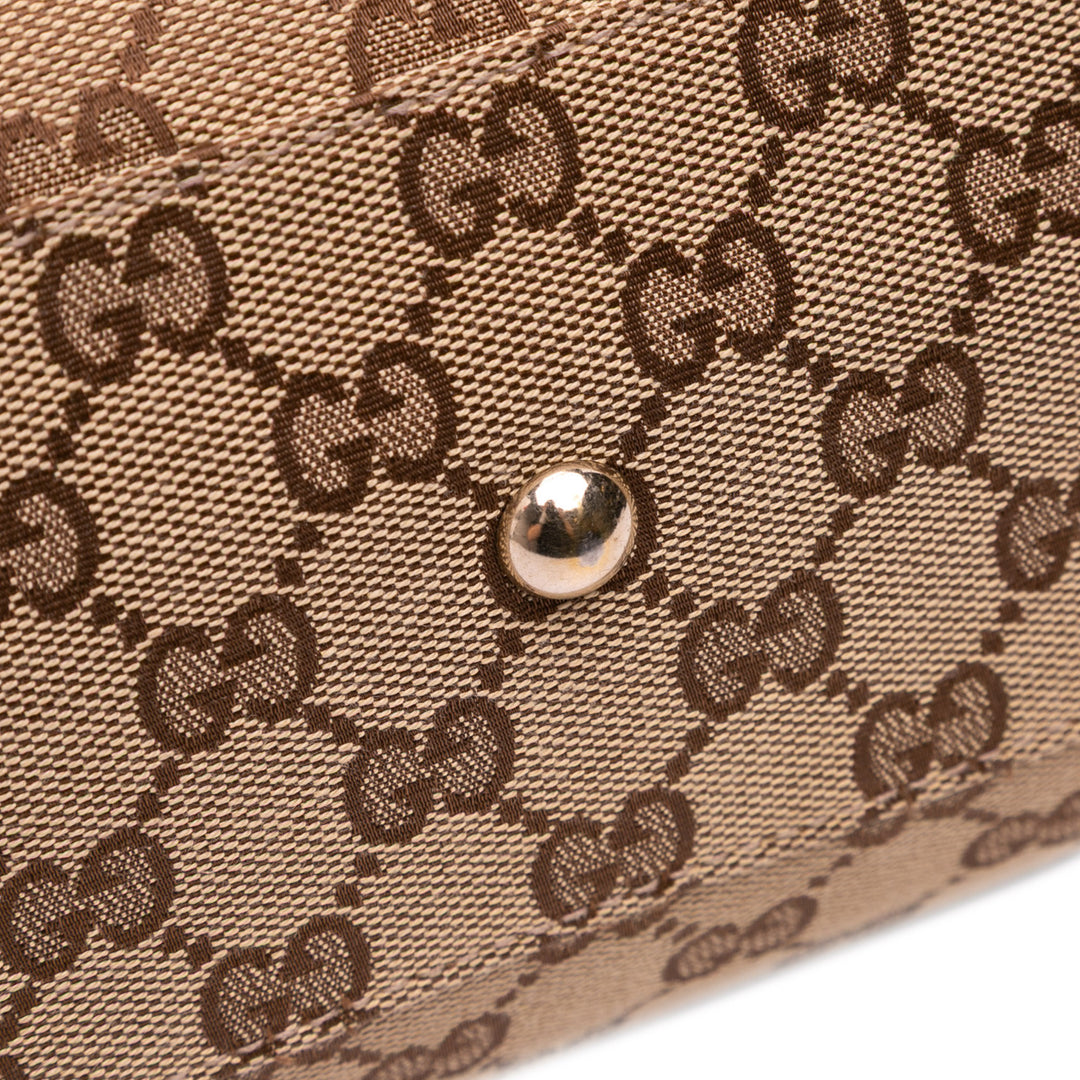GG Canvas Mayfair Tote Brown - Gaby Paris