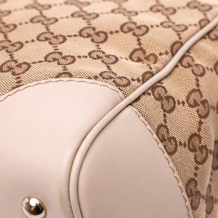 GG Canvas Mayfair Tote Brown - Gaby Paris