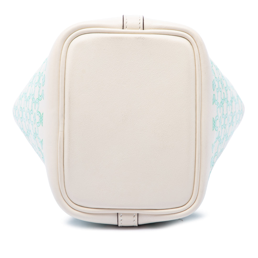 Hermès Lucky Daisy Picotin Lock 14 Micro Swift Blanc – vue 3 – GABY PARIS