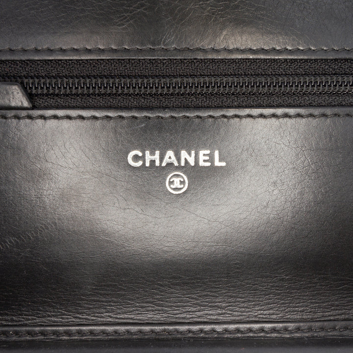 Chanel Chevron Cuir d’agneau Boy Wallet on Chain