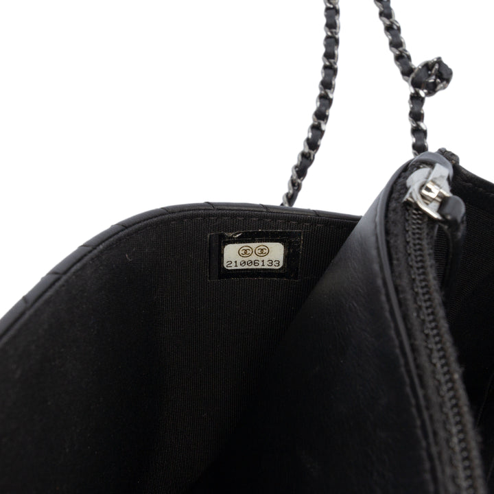 Chanel Chevron Cuir d’agneau Boy Wallet on Chain