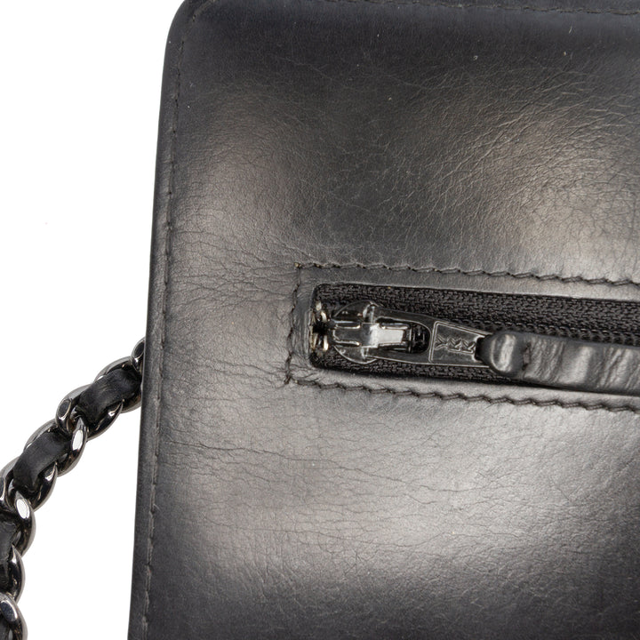 Chanel Chevron Cuir d’agneau Boy Wallet on Chain