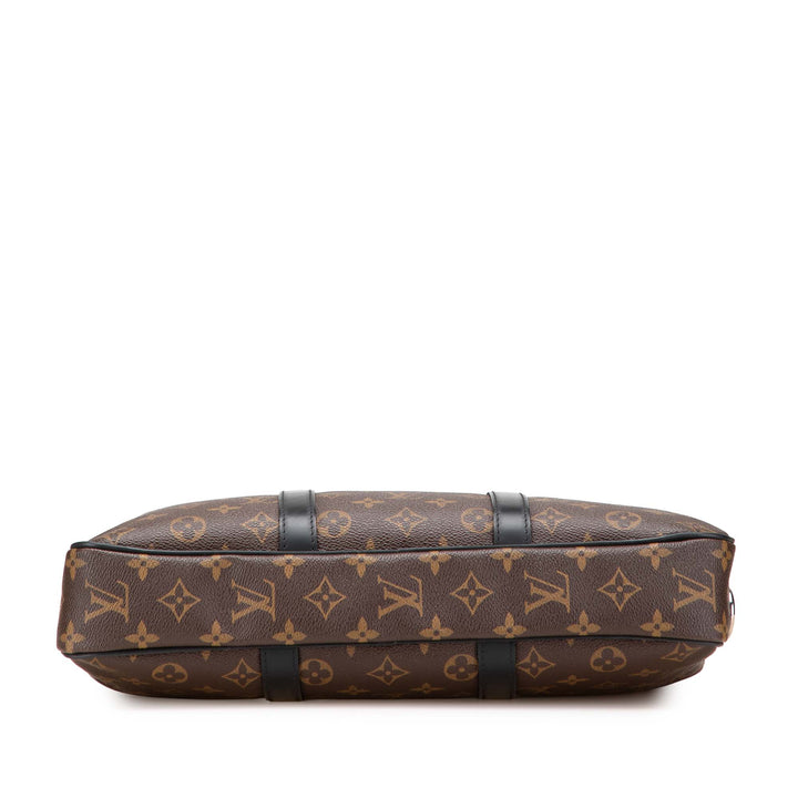 Monogram Macassar Porte Documents Voyage Brown - Gaby Paris
