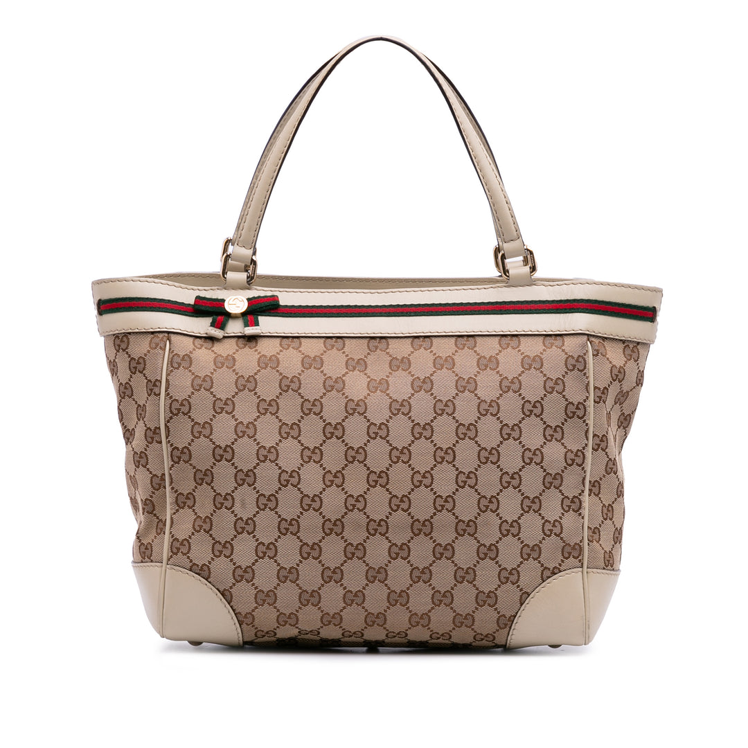 GG Canvas Mayfair Tote Brown - Gaby Paris