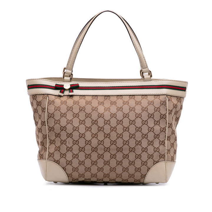 GG Canvas Mayfair Tote Brown - Gaby Paris