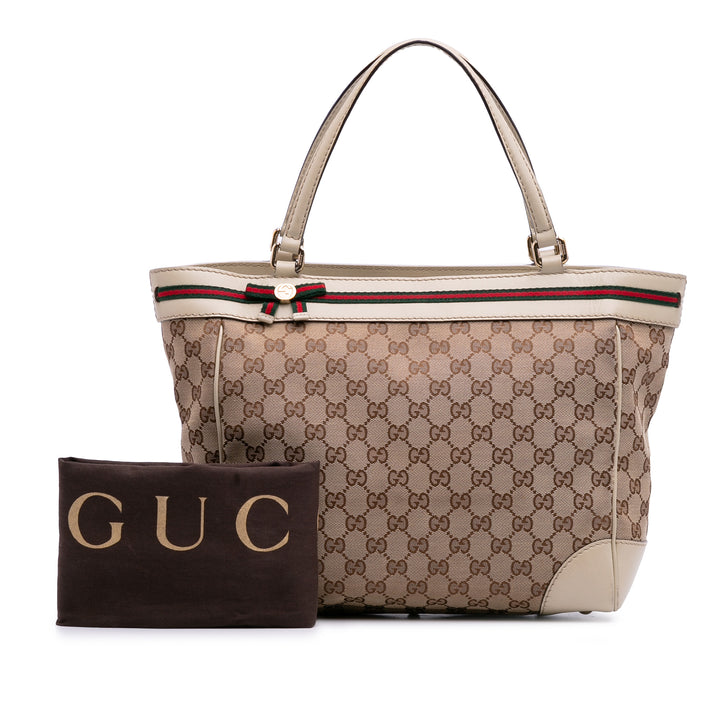 GG Canvas Mayfair Tote Brown - Gaby Paris