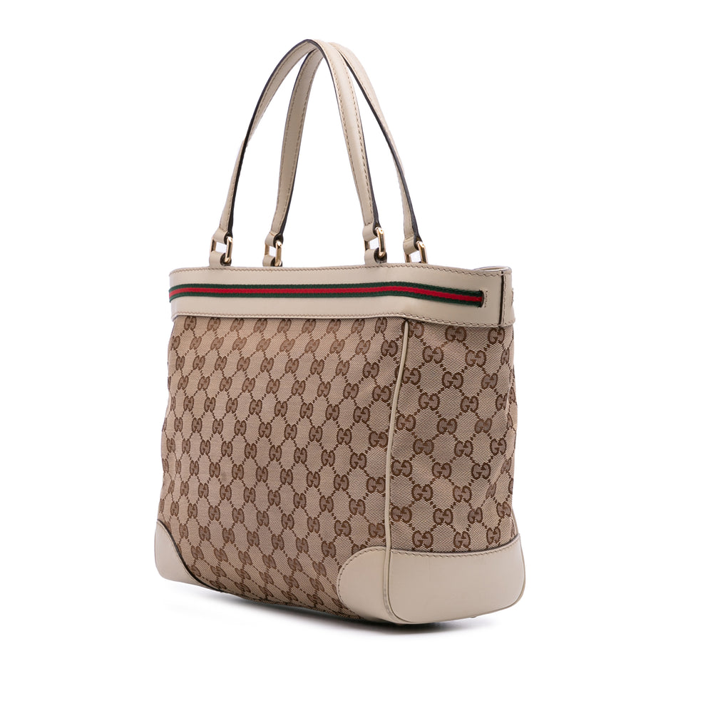 GG Canvas Mayfair Tote Brown - Gaby Paris
