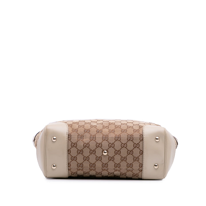 GG Canvas Mayfair Tote Brown - Gaby Paris