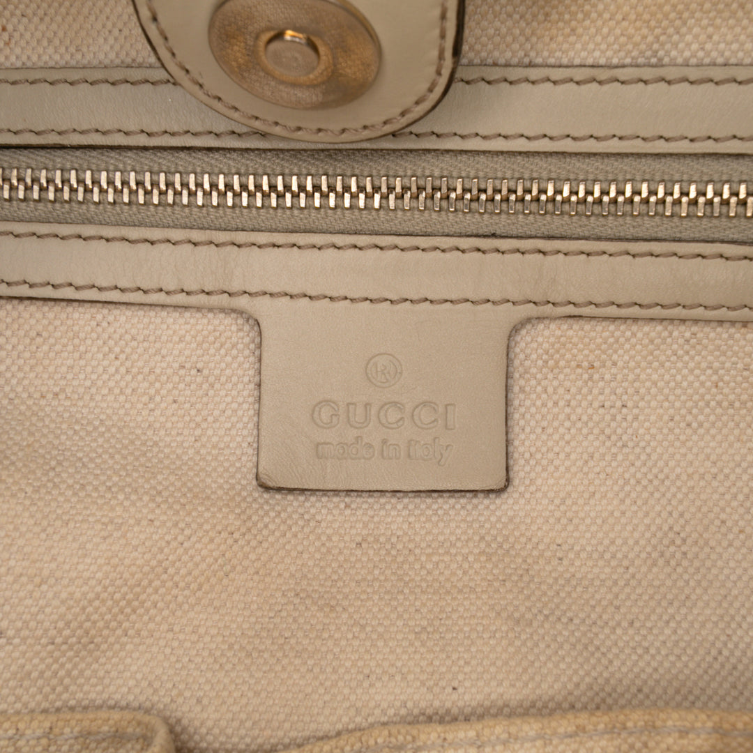 GG Canvas Mayfair Tote Brown - Gaby Paris