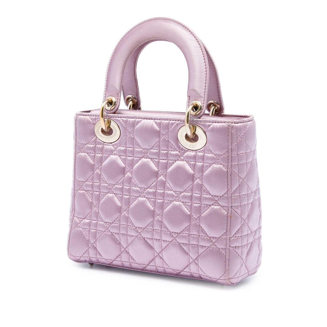 Dior Small Satin Cannage Swarovski Lady Dior