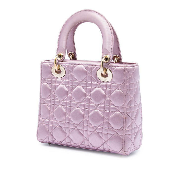 Dior Small Satin Cannage Swarovski Lady Dior