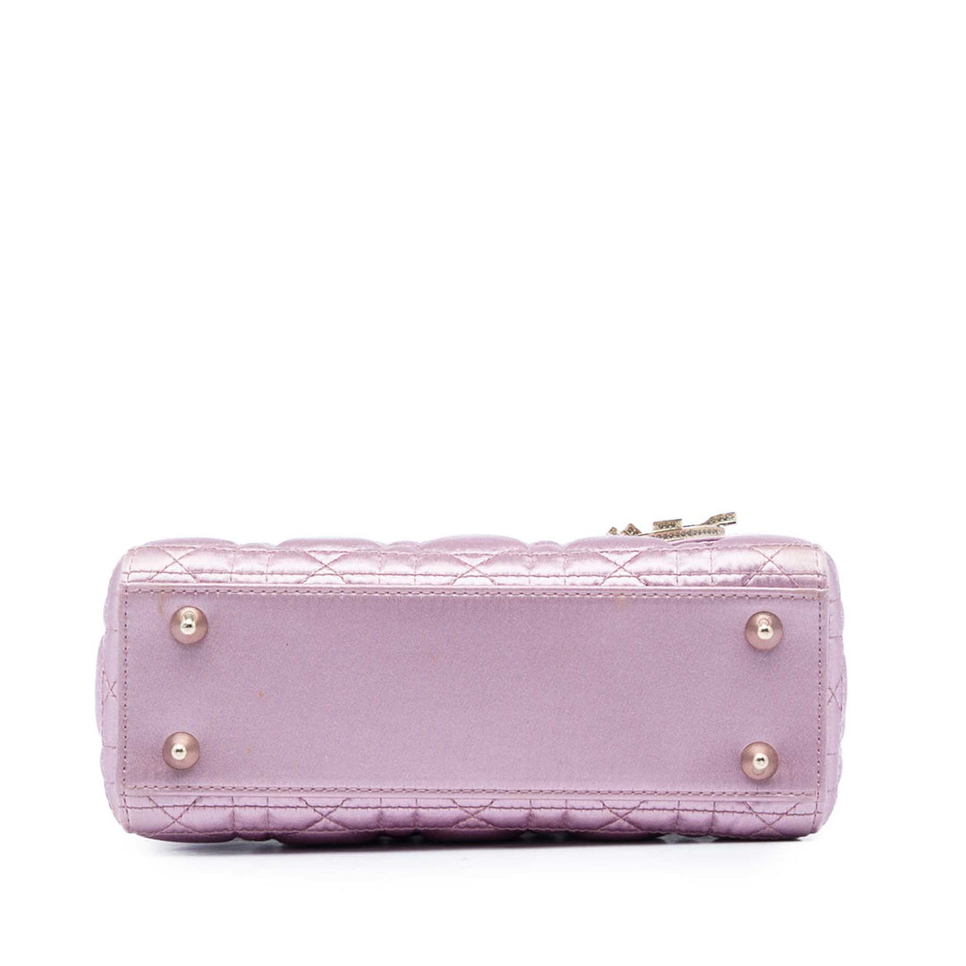 Dior Small Satin Cannage Swarovski Lady Dior