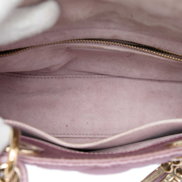 Dior Small Satin Cannage Swarovski Lady Dior