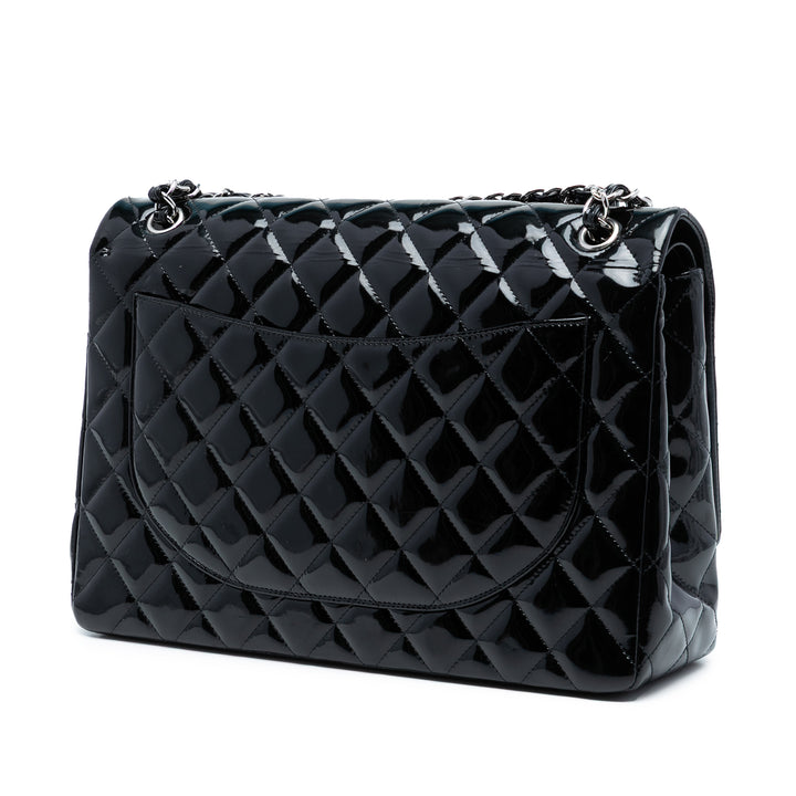 Chanel Maxi Classic Cuir verni Double rabat – GABY PARIS Authentique