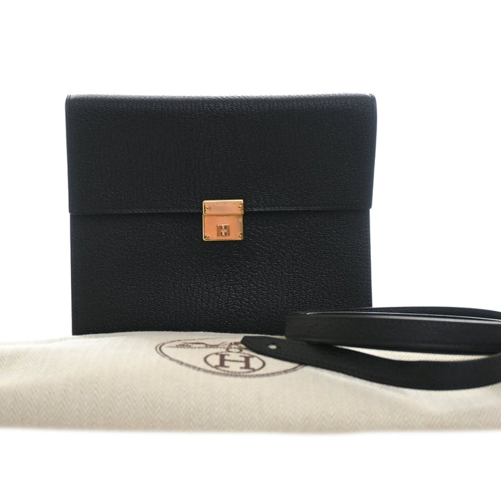 Hermès Chevre Mysore Clic 16 Portefeuille On Strap