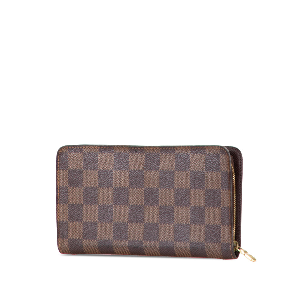 Damier Ebene Porte Monnaie Zippy Long Wallet Brown - Gaby Paris