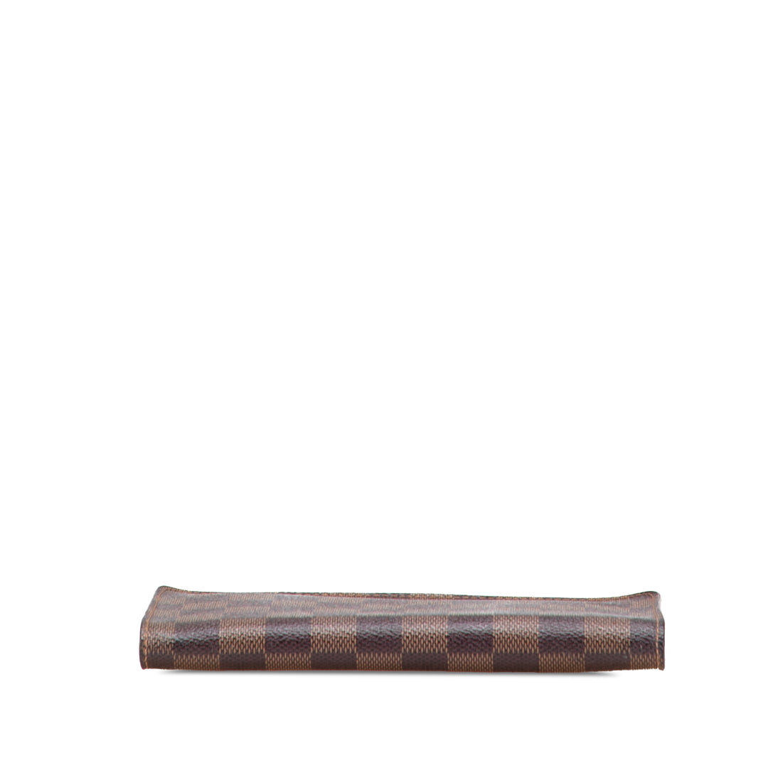 Damier Ebene Porte Monnaie Zippy Long Wallet Brown - Gaby Paris