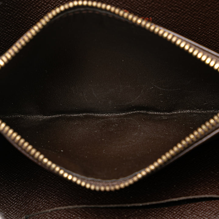 Damier Ebene Porte Monnaie Zippy Long Wallet Brown - Gaby Paris