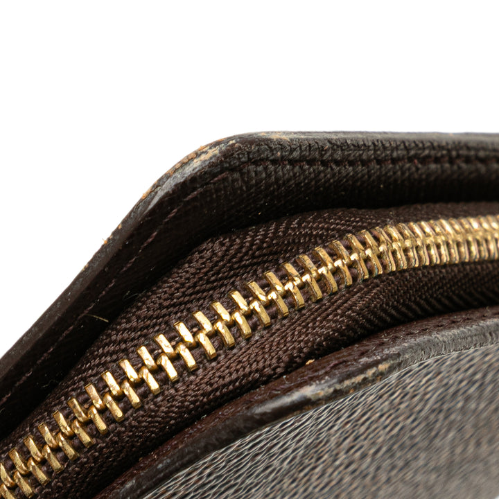 Damier Ebene Porte Monnaie Zippy Long Wallet Brown - Gaby Paris