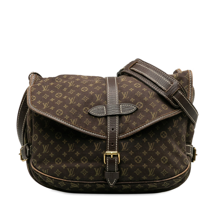 Monogram Mini Lin Saumur 30 Brown - Gaby Paris